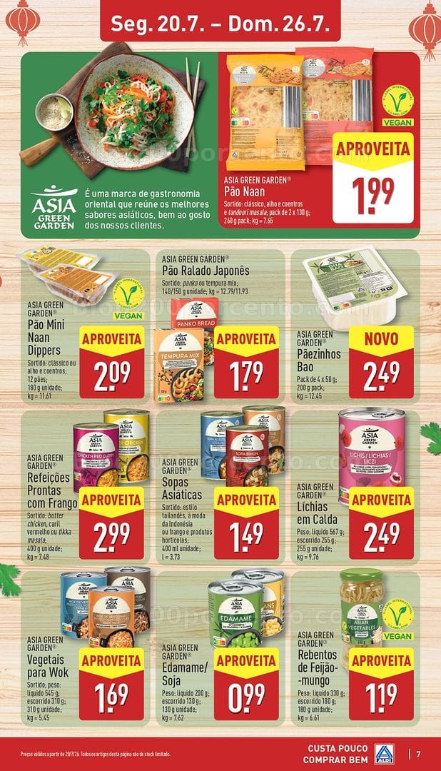 Antevisão Folheto ALDI Sabores do Mundo Promoções de 20 a 26 julho